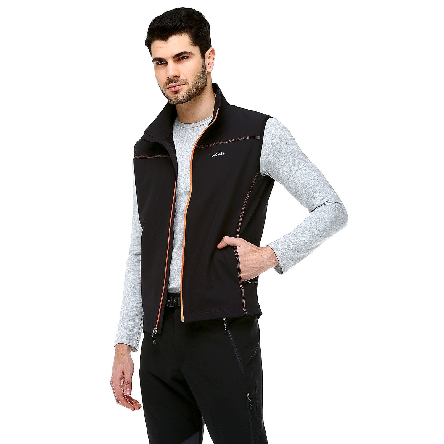 Evolite Neon Softshell Bay Yelek - Turuncu XL