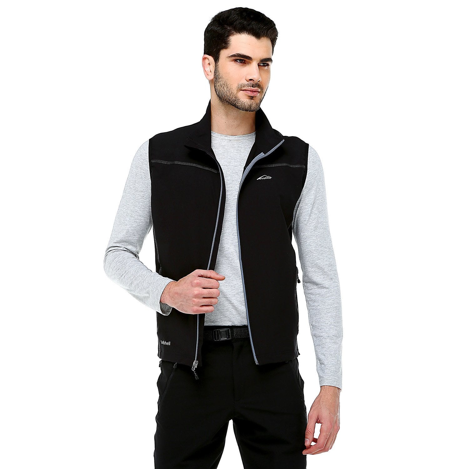 Evolite Neon Softshell Bay Yelek - Gri XXL
