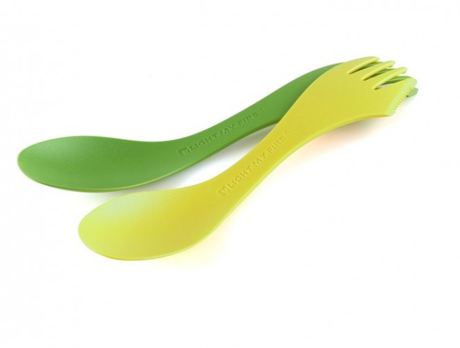 Light My Fire® Spork 2'li Çatal Kaşık Yeşil-Sarı