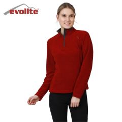 Evolite Fuga Bayan Mikro Polar Sweater - Bordo M