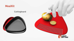 Light My Fire® Cuttingboard 3'lü Delikli Kesme Tahtası Yeşil-Siyah-Truncu