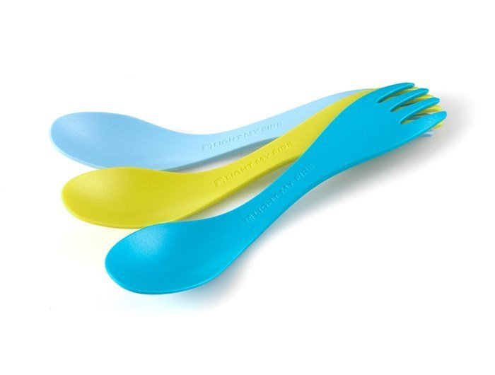 Light My Fire® Spork Little 3’lü Küçük Kaşık-Çatal Turkuaz-Mavi-Sarı