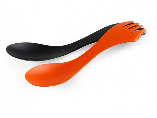 Light My Fire® Spork Extra-Medium 2’li Kaşık-Çatal Siyah-Turuncu