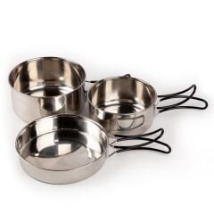 Evolite Evercamp 2-3 Kişilik Çelik Tencere Seti