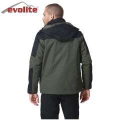 Evolite Diva Erkek 3in1 Haki/Siyah Mont XL