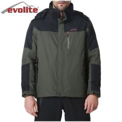 Evolite Diva Erkek 3in1 Haki/Siyah Mont XXL