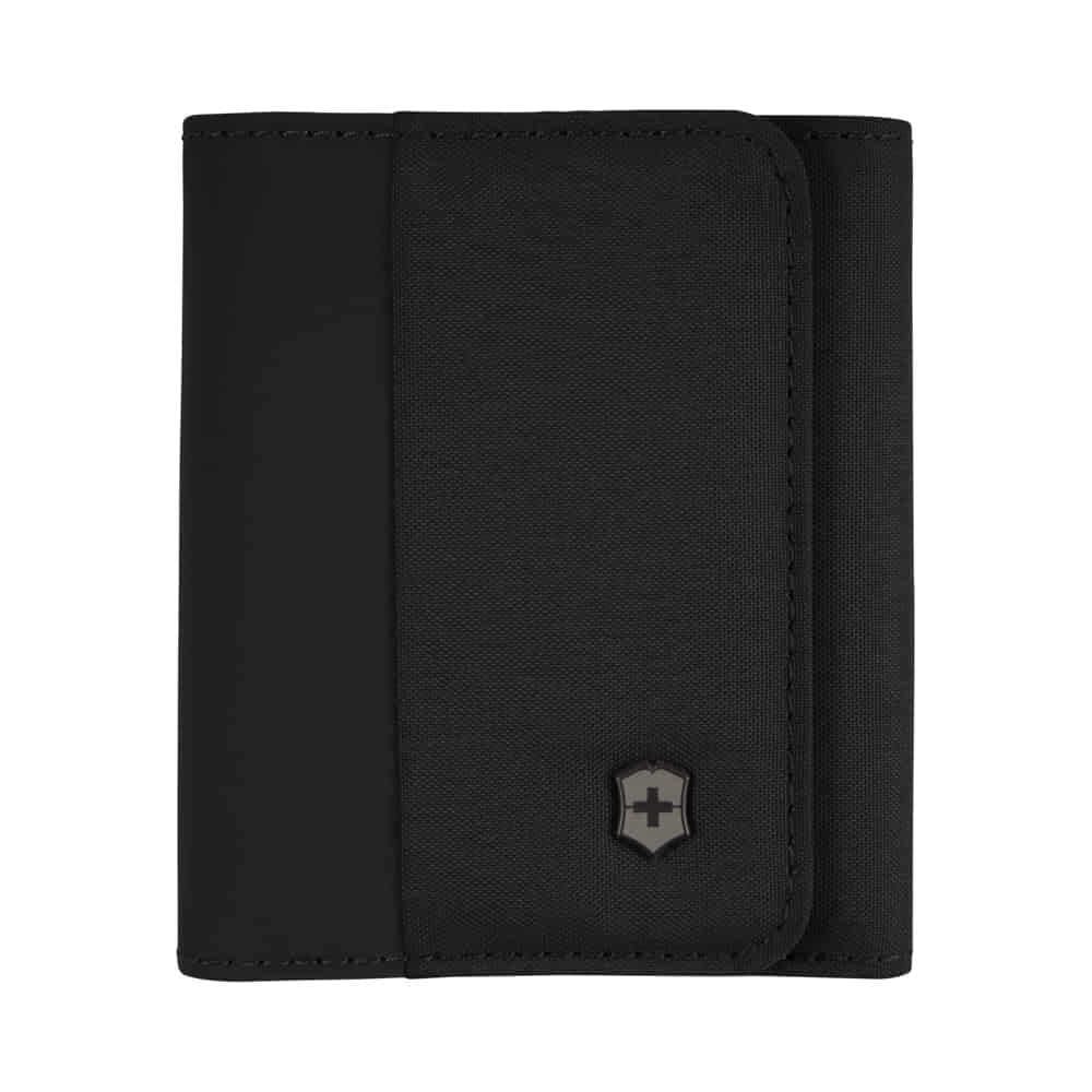 Victorinox 653365 Travel Essential Tri fold Cüzdan, Siyah
