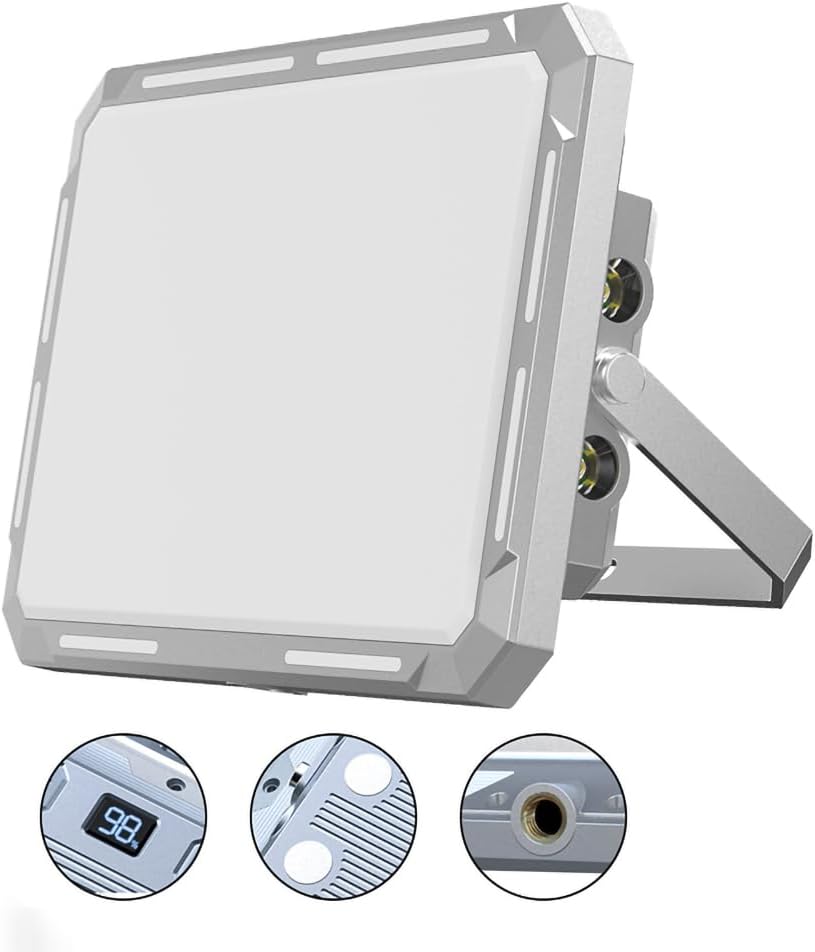 KXK-686 Çok İşlevli  Taşınabilir Kamp Projektörü (Metal Gümüş)