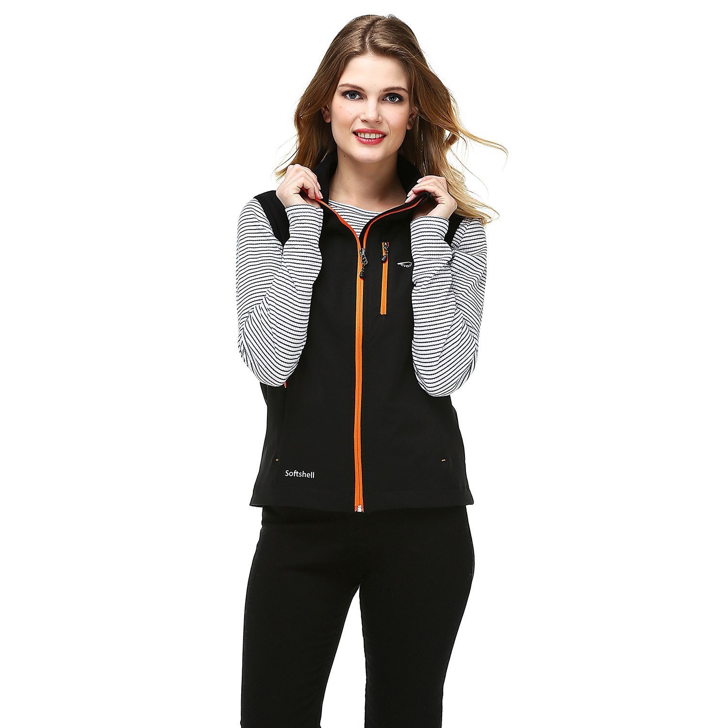 Evolite Neon Softshell Bayan Yelek - Turuncu XS