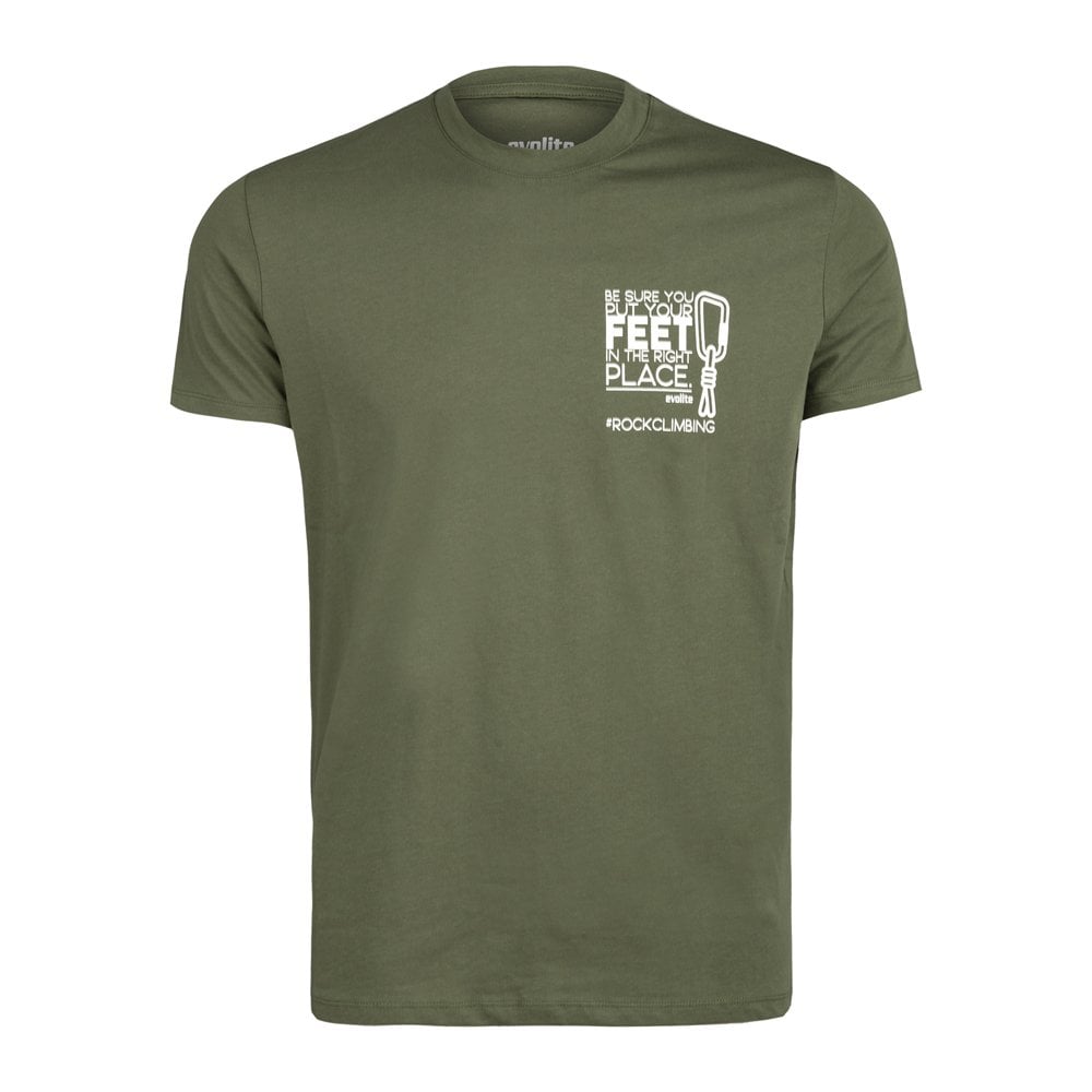 Evolite Rock Climbing T-shirt-Haki L