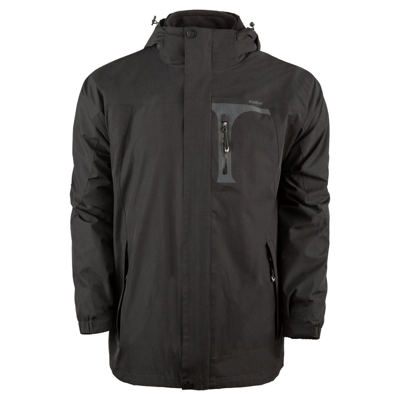 Evolite Triple 3in1 Ceket - Siyah XXXXL