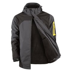 Evolite Blizzard 3in1 Ceket - Gri/Siyah XXL