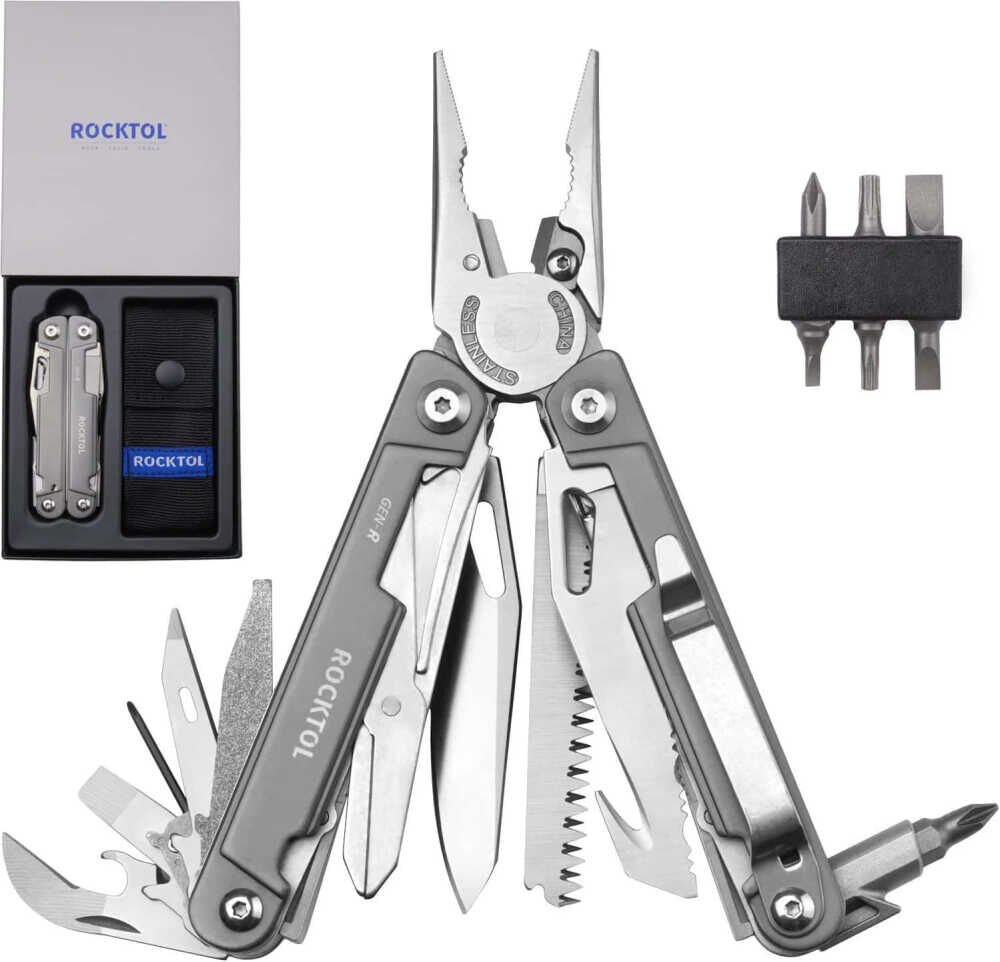 Rocktol 27 Fonksiyonlu Multitool Pense Kılıflı
