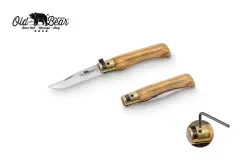 Antonini Old Bear 7cm Zeytin Ağacı Saplı S Çakı