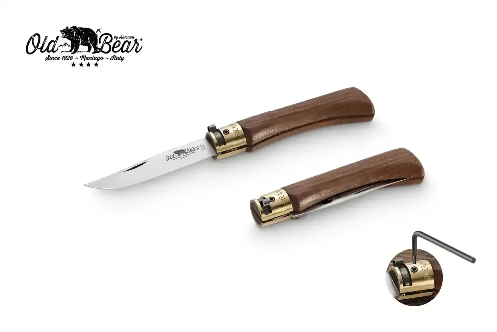 Antonini Old Bear 8cm Ceviz Ağacı Saplı M Çakı