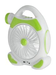 Çok Fonksiyonlu USB Şarjlı Fener + Fan