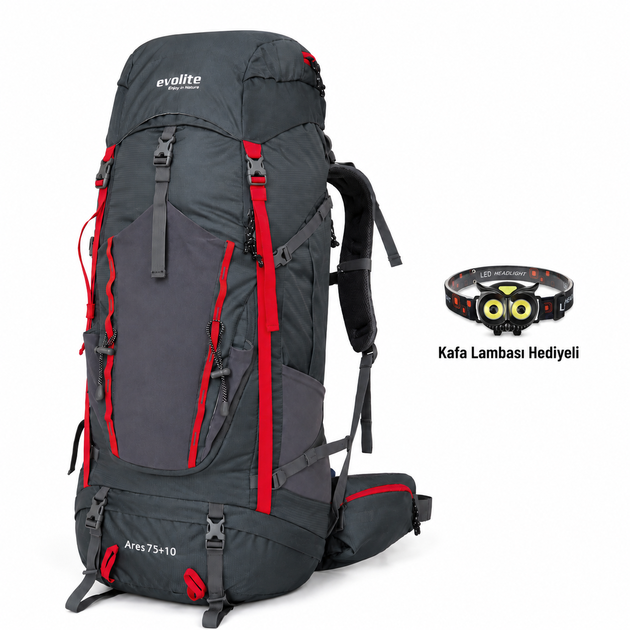 Evolite Ares 75+10L Sırt Çantası